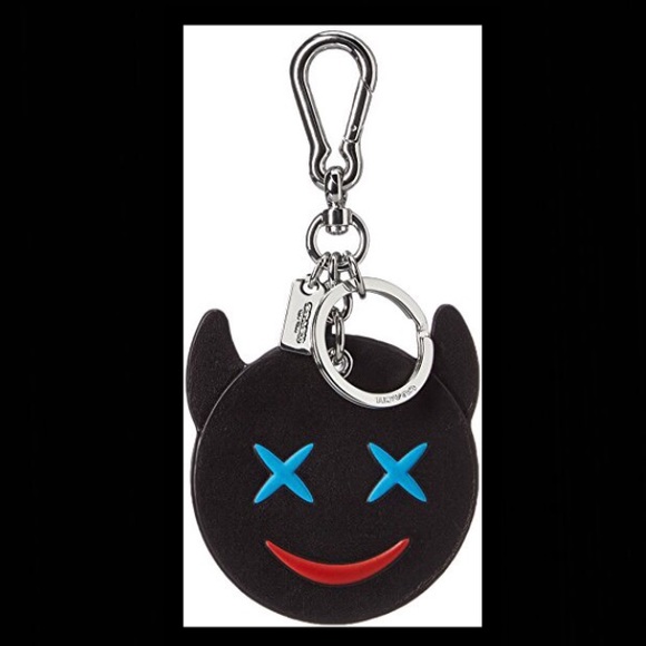 Coach Accessories - COACH •Leather Key FOB Bag Charm