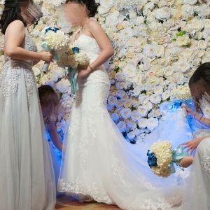 Beautiful white wedding gown dress!!