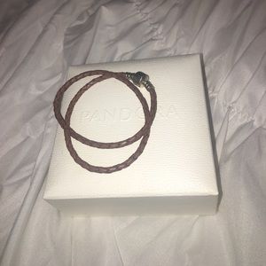 leather pandora wrap bracelet
