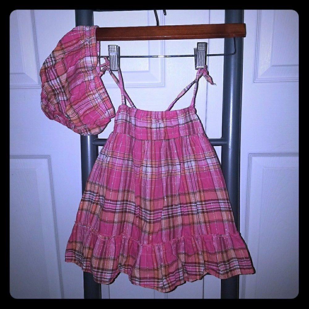 24 Month Spaghetti Strap Pink Plaid Dress