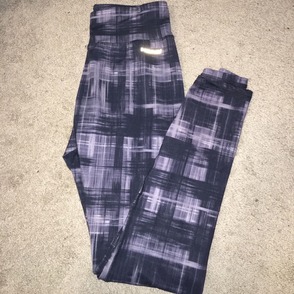 Gray/Black Head Workout Leggings