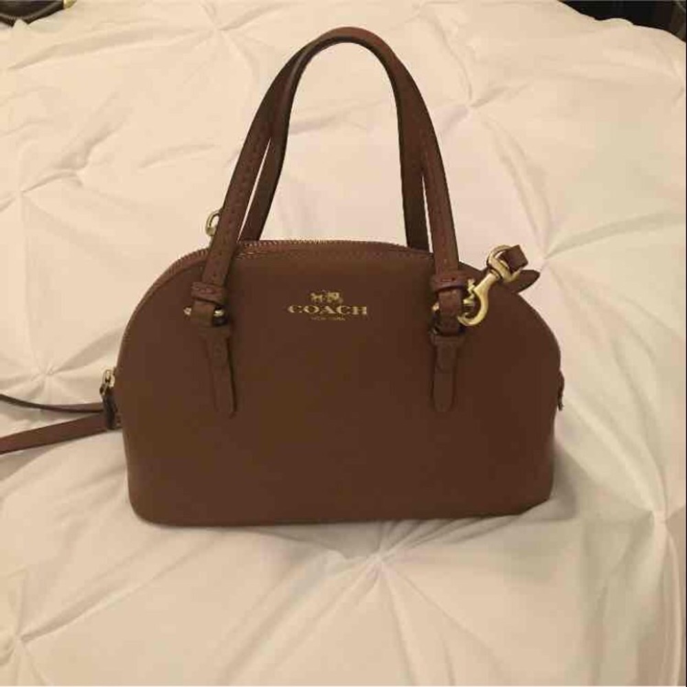 Brown Leather Coach Bag