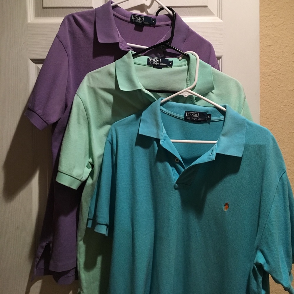 Bundle deal! 3 short sleeve Ralph Lauren polos!