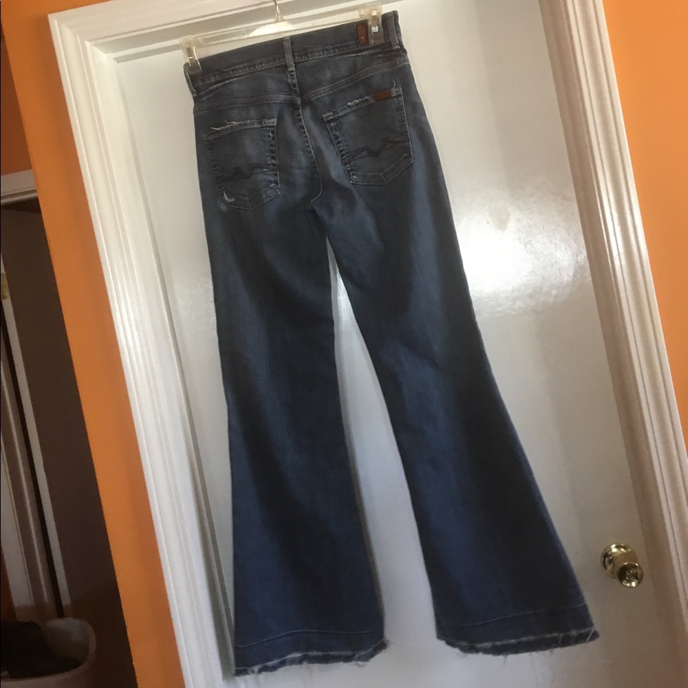 7 FOR ALL MANKIND GINGER SZ 28 EUC - Picture 2 of 3