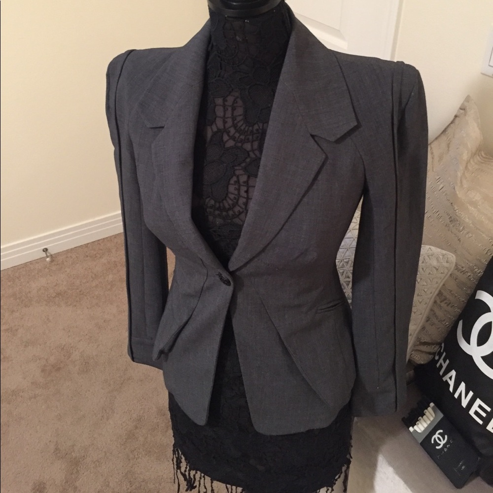 Bebe blazer Size 2 Grey
