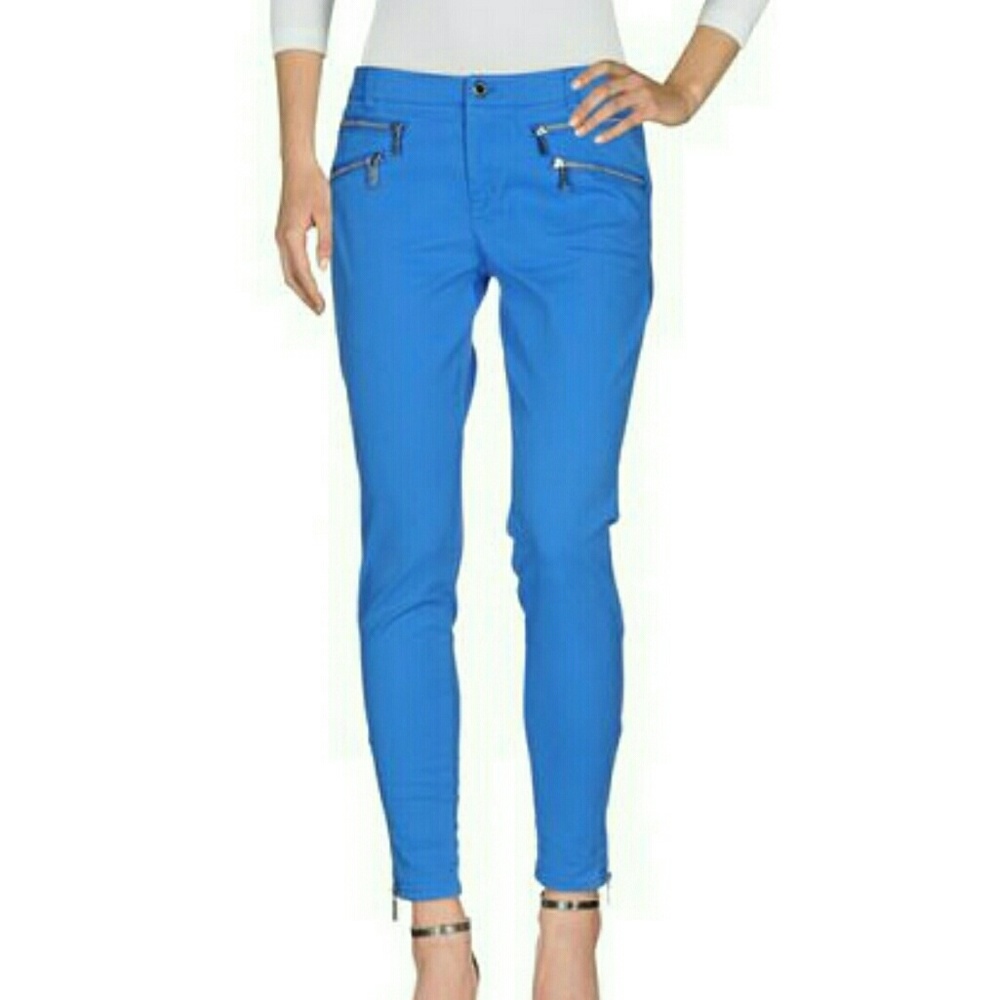 Michael Kors Glam/Rocker Zipper Pocket Jeans
