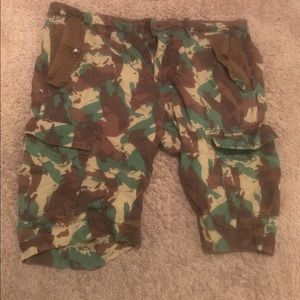 Camouflage Cargo Shorts By GUESS