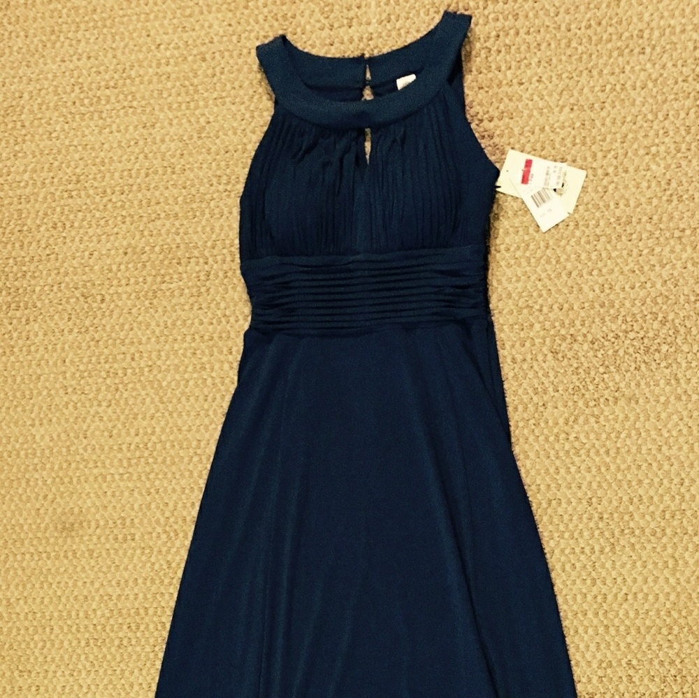 Women's Size 10 long dark blue gown