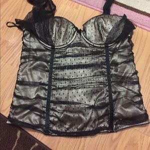 Black Lace Corset