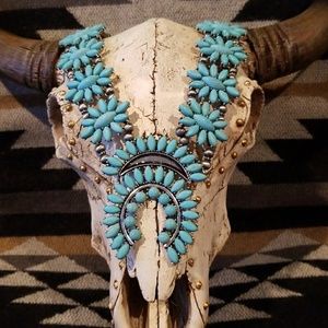 Gorgeous Longer Squash Blossom Necklace