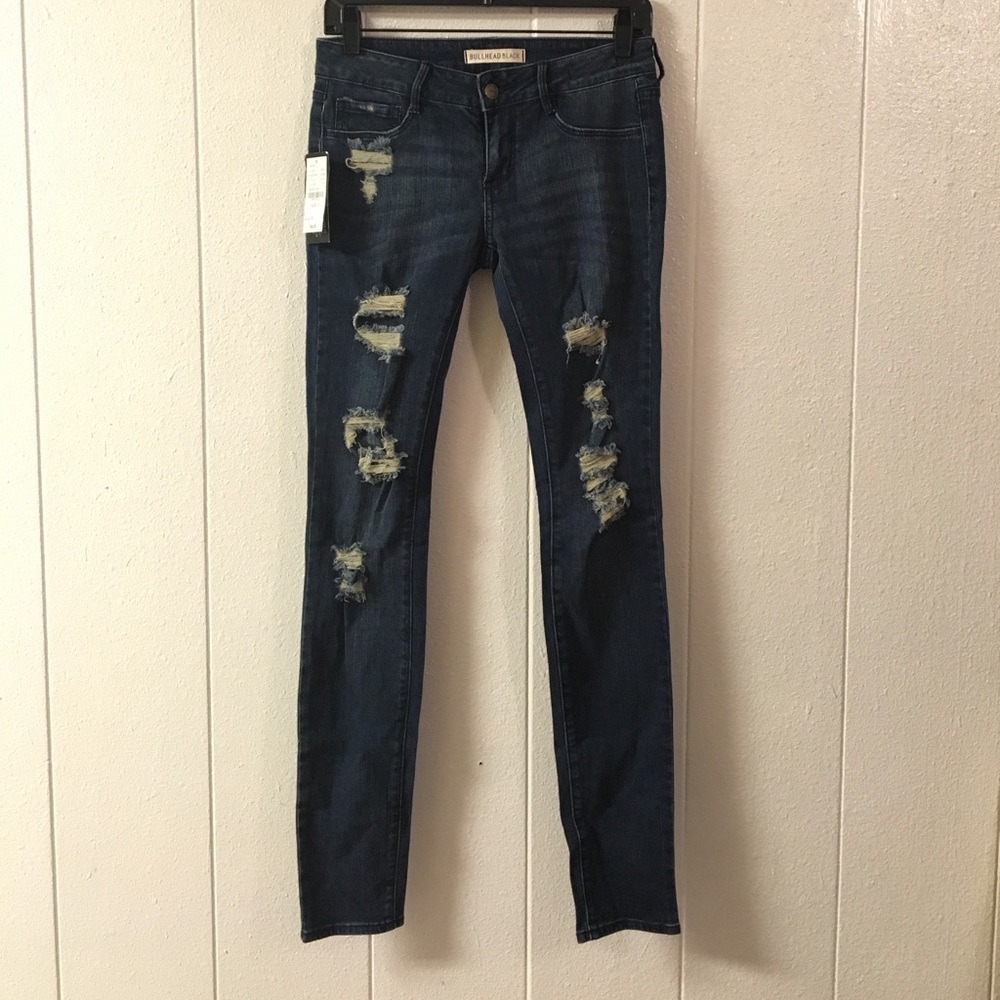 Stretchy dark jeans