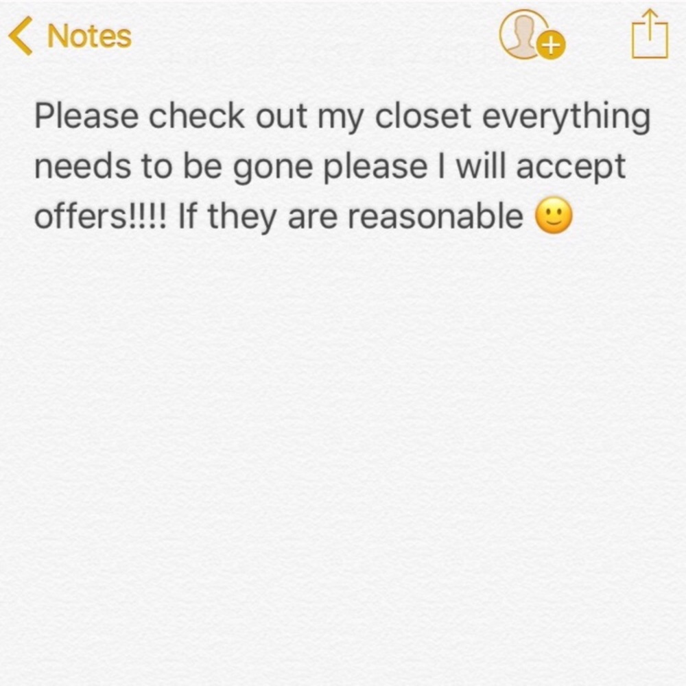 Popular brand practically new clothes