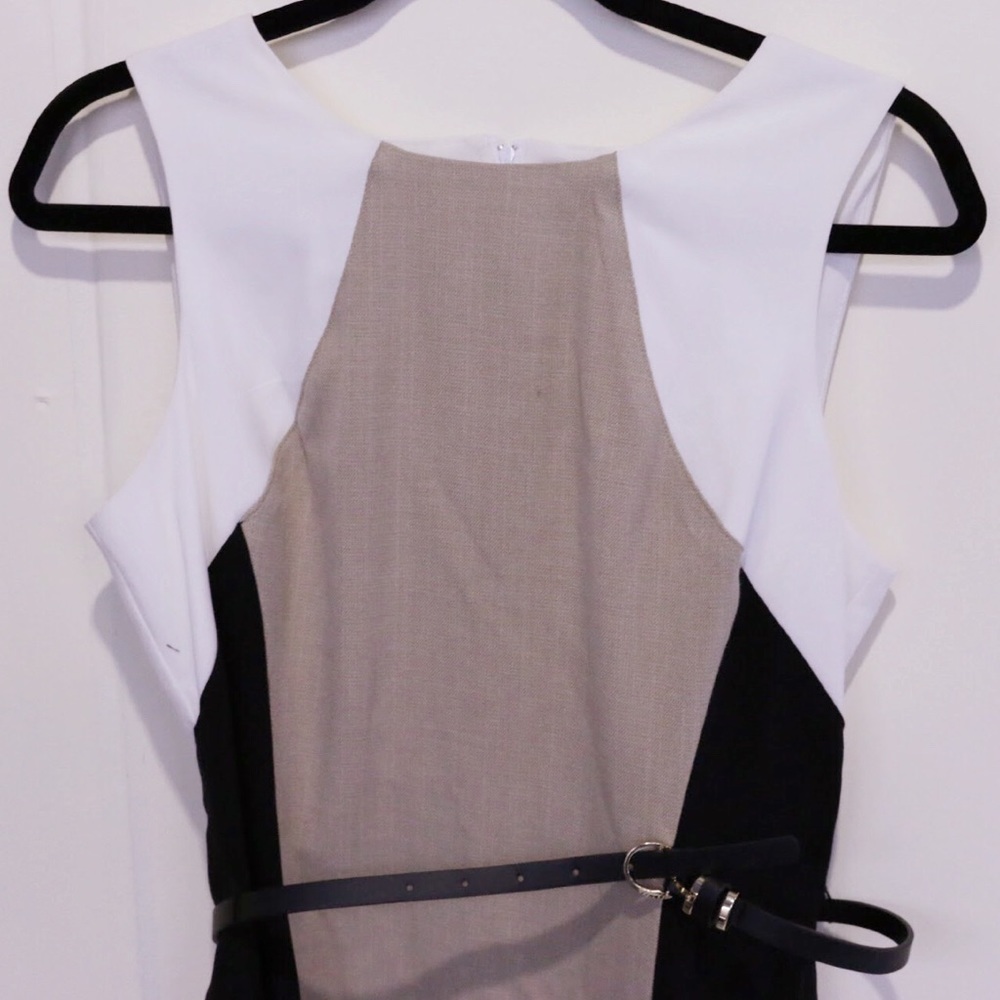 BCX Colorblock Dress with Belt