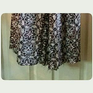 Xhilaration Pants - Plus-Size Women's Palazzo Pants Brown White XXL Xhilaration Pants - Plus-Size Women's Palazzo Pants Brown White XXL