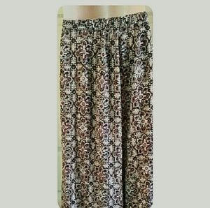 Xhilaration Pants - Plus-Size Women's Palazzo Pants Brown White XXL Xhilaration Pants - Plus-Size Women's Palazzo Pants Brown White XXL