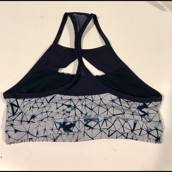 Lululemon navy and light blue razor back bra - Picture 2 of 3