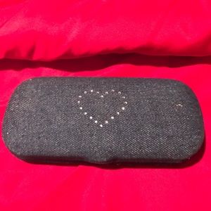 Denim eyeglass case