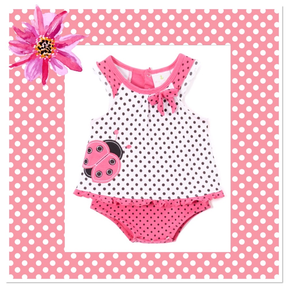 Ladybug Skirted Bodysuit