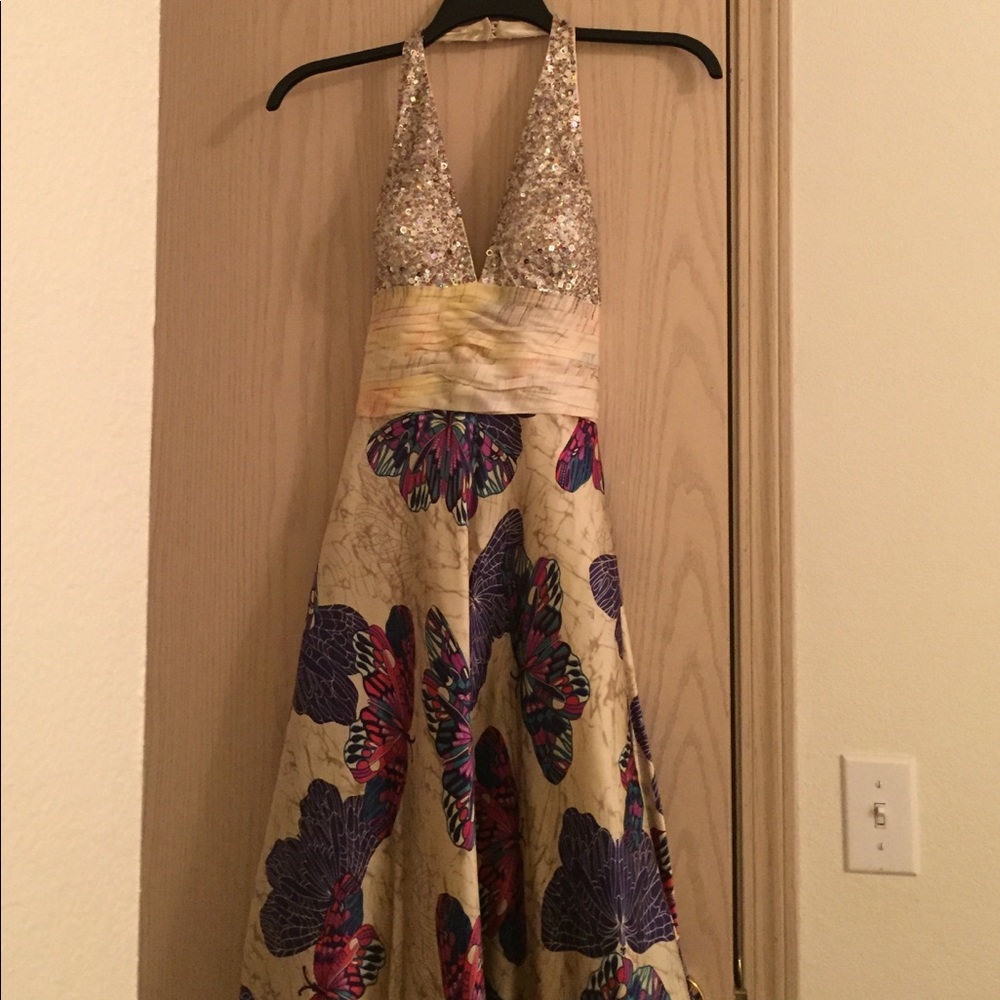 Nina Austin Halter Dress
