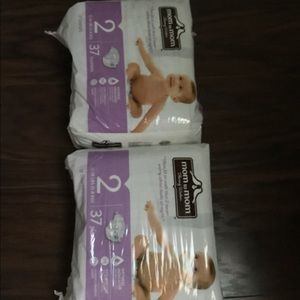 Size 2 mom to mom brand diapers