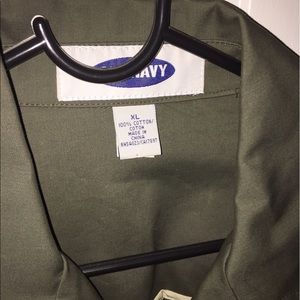 Army green trench