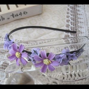 Artificial Lavender Flower Headband