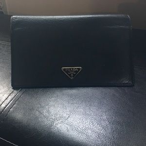 Authentic Black Prada Wallet