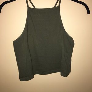 Pacsun Green Crop Top