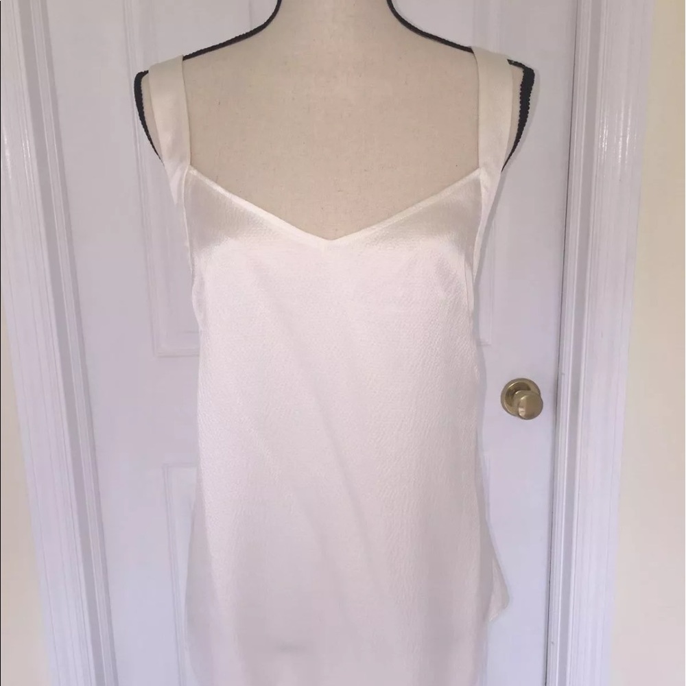 J Crew Hammered Silk Camisoles ivory
