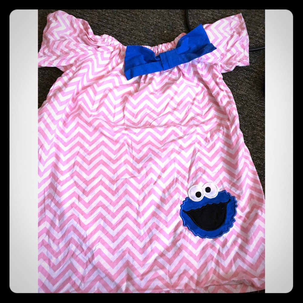 Custom Cookie Monster dress