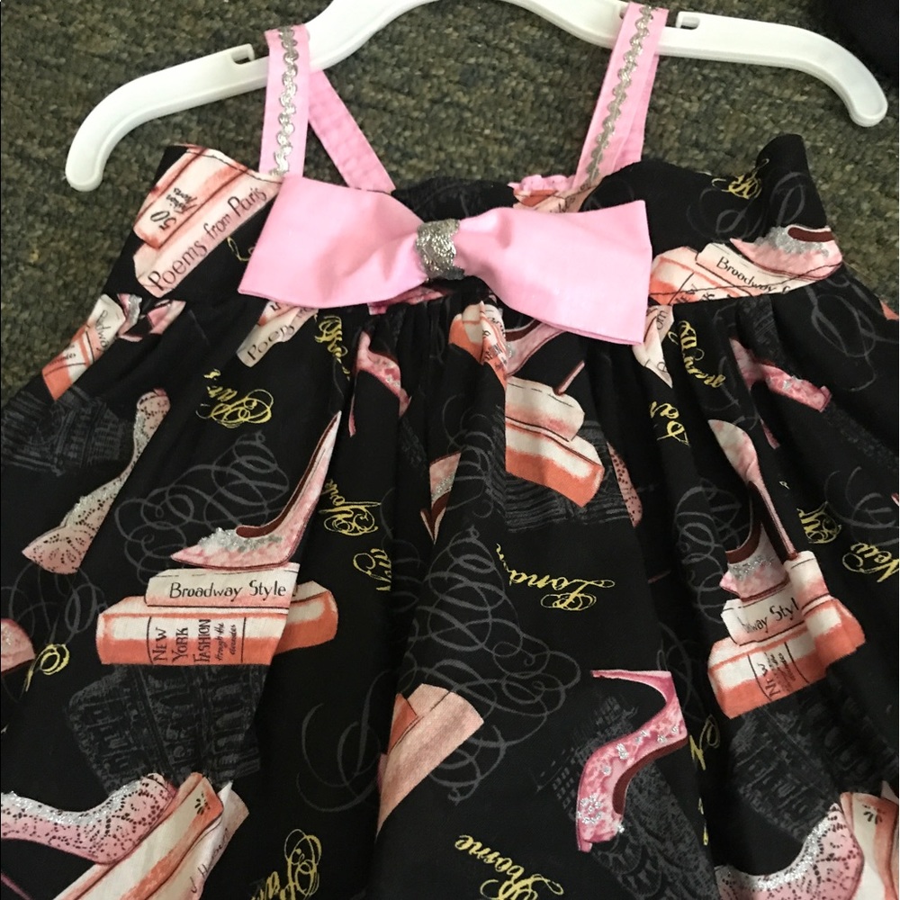 Custom sparkle shoes dress