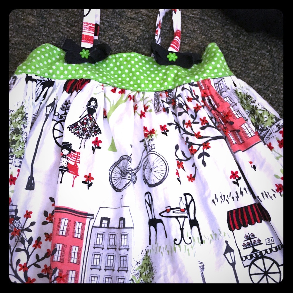 Paris street custom dress