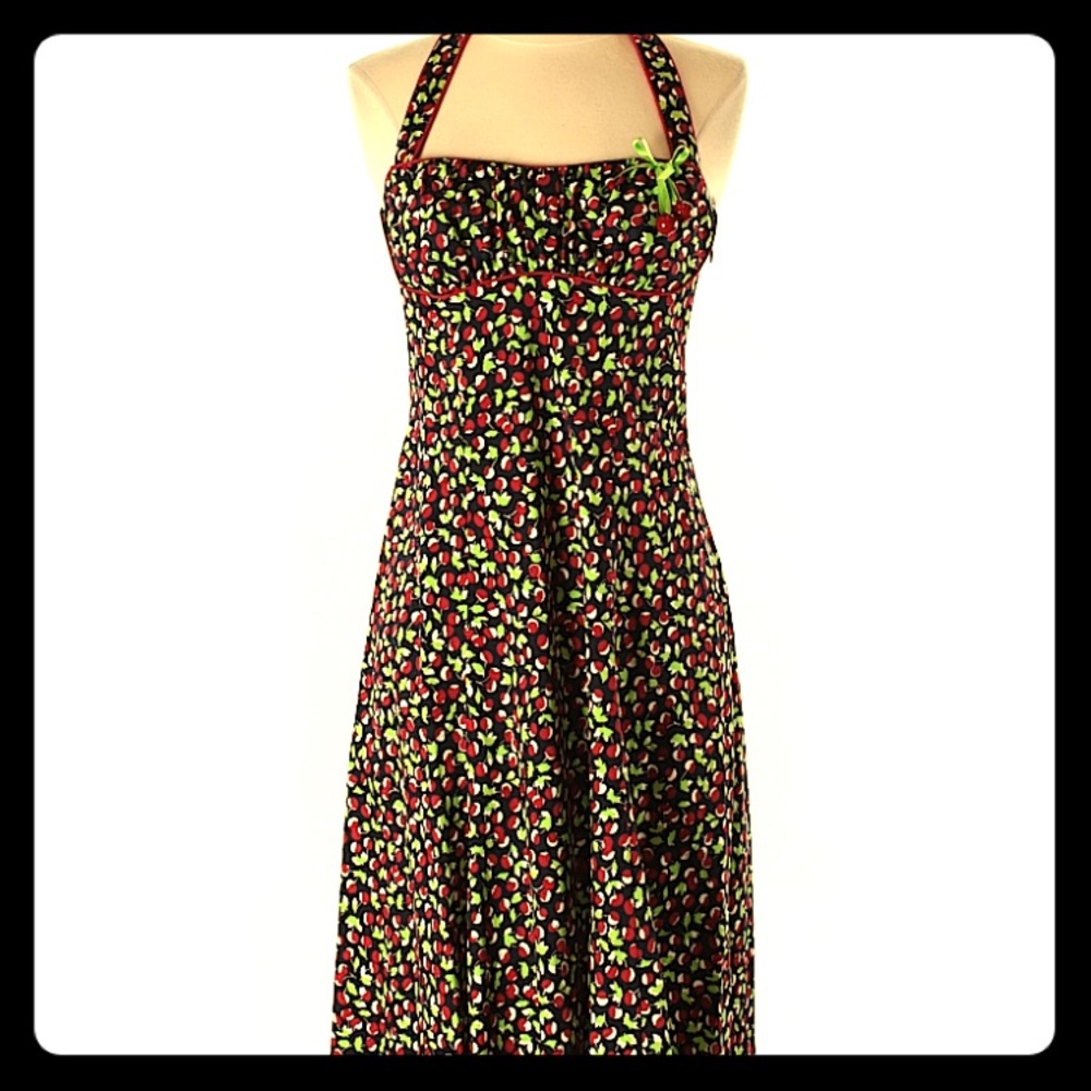 Cute anthropologie Nanette Lepore cherry halter