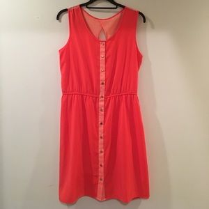 Two-Tone Salmon Summer Dress