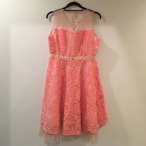 Classic Style Salmon Dress