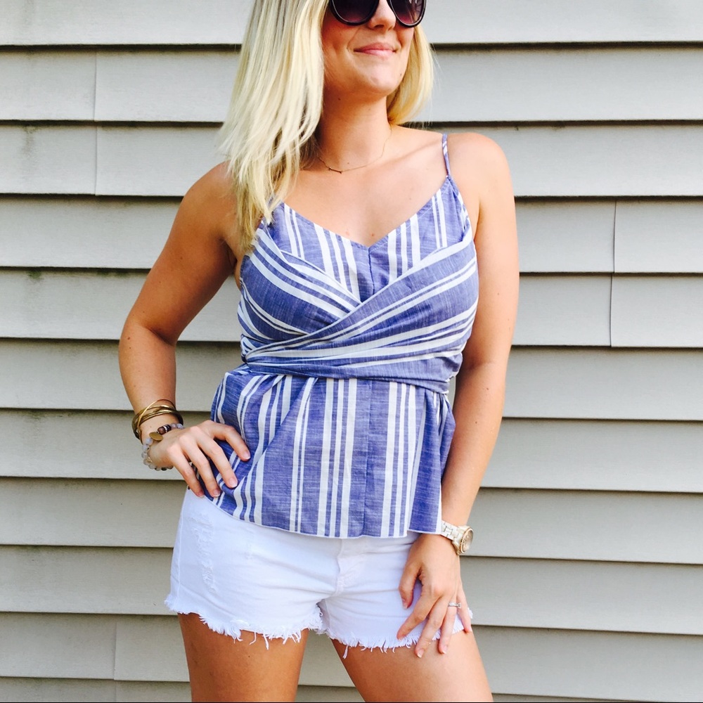 Jayne Nash | Chambray Stripe Tank