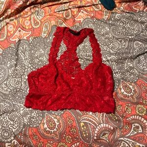 Never worn Red Bralette