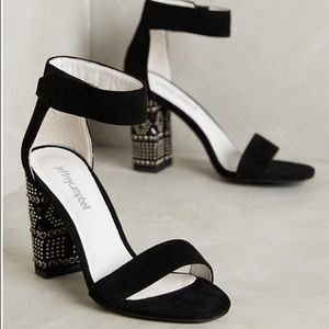 Jeffrey Campbell "Lindsay" Suede Sandal Heels
