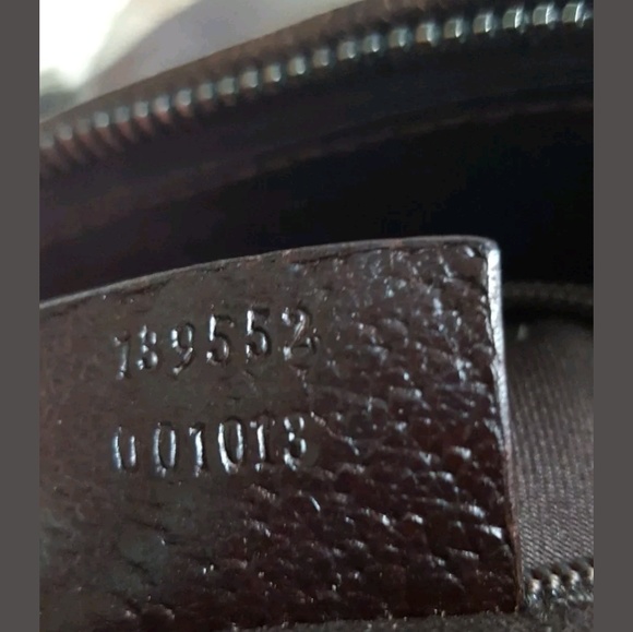 100% AUTHENTIC GUCCI LOGO CANVAS TOTE BAG - Picture 3 of 6