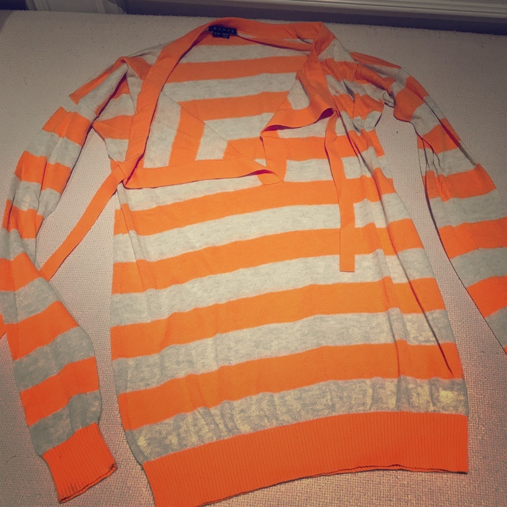 Theory striped cotton sweater. Worn once.