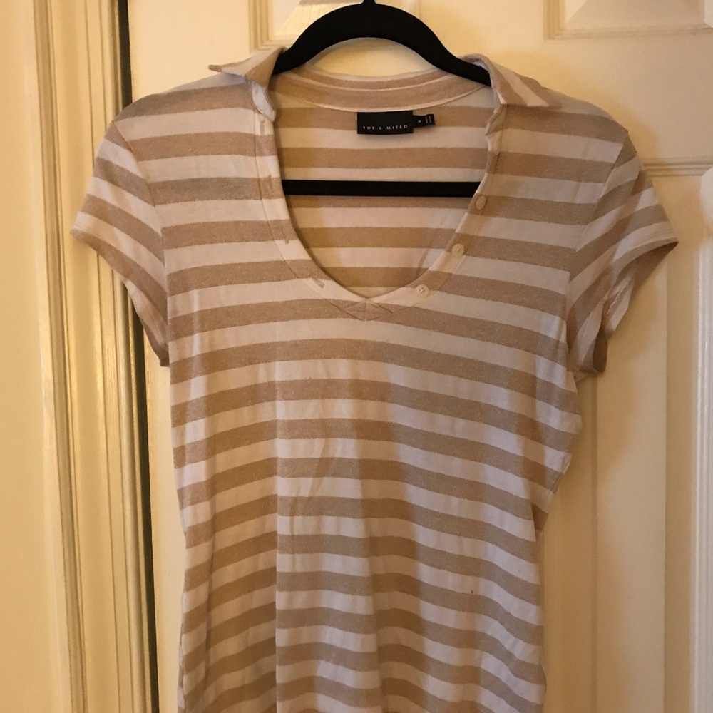 Short sleeve striped top