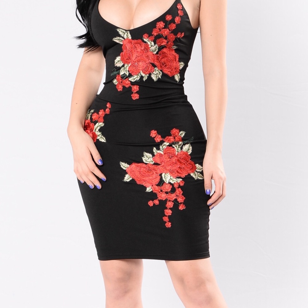 Red Rose Dress