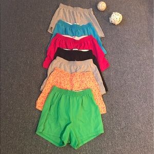 SOFFE SHORTS BLUE BUTTERFLY PRINT BLACK GREEN GRAY