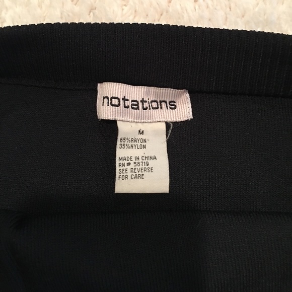 Notations Black Knit & Lace Skirt - Picture 3 of 6