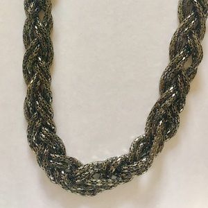 Metallic statement necklace