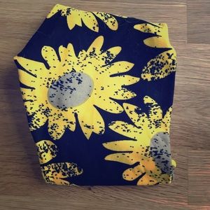 Lularoe kids s/m 🌻 sunflower leggings NEW