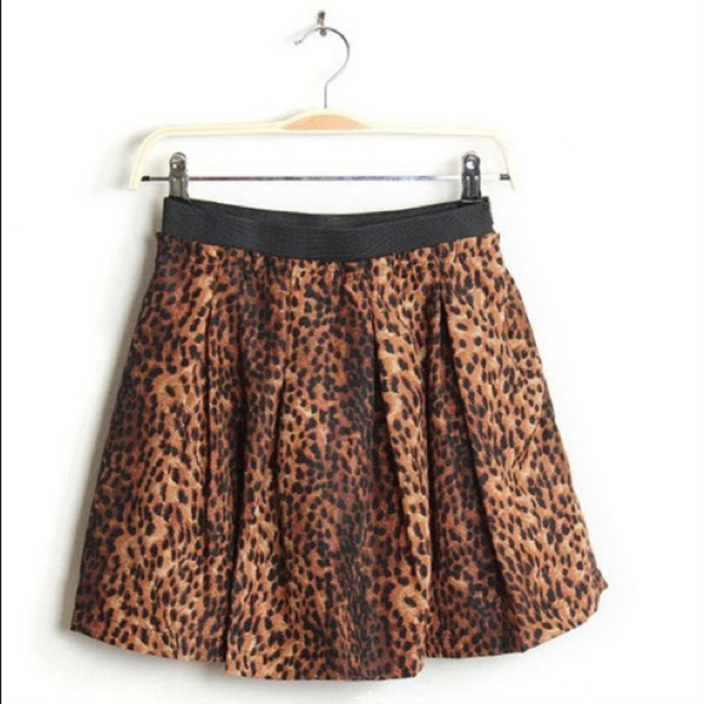Cute Leopard High waisted Skirt