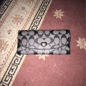 authentic coach wallet