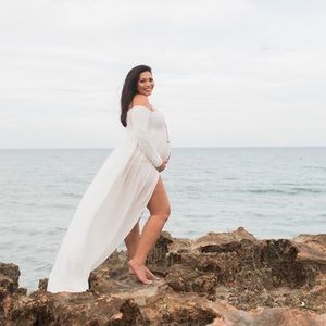 Stunning maternity gown