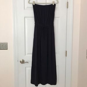 JCrew Navy Strapless Maxi Dress in Size XS